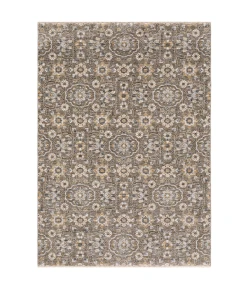 Oriental Weavers Maharaja 532D1 Grey/ Gold Area Rug 3 ft. 3 in. X 5 ft. Rectangle