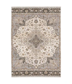 Oriental Weavers Maharaja 660J1 Ivory/ Blue Area Rug 6 ft. 7 in. X 9 ft. 6 in. Rectangle