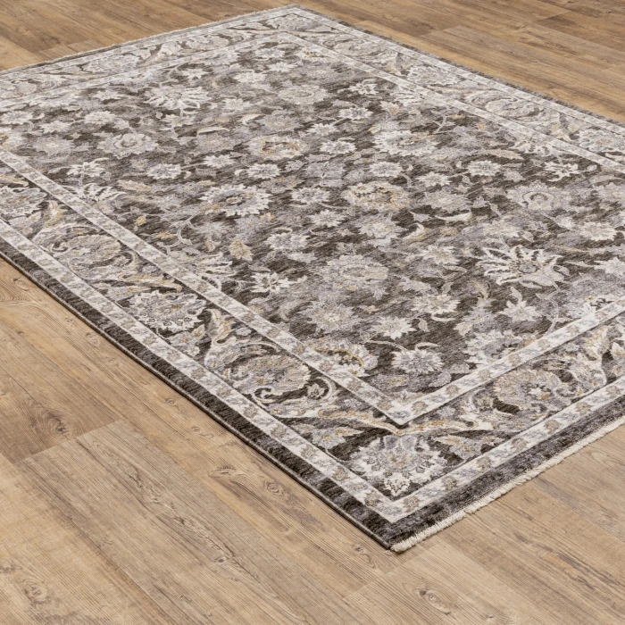 Oriental Weavers Area Rug Maharaja 070N1 Charcoal 2' X  3'