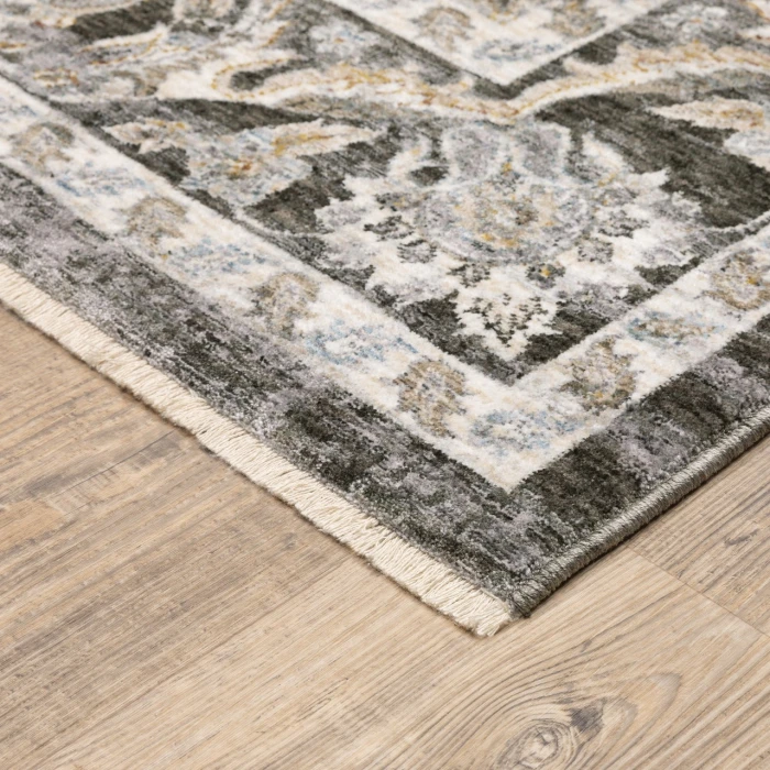 Oriental Weavers Area Rug Maharaja 070N1 Charcoal 2' X  3'