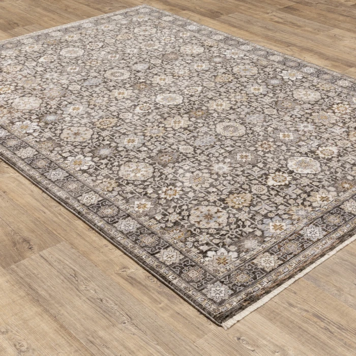 Oriental Weavers Area Rug Maharaja 071N1 Charcoal 2' 3" X  7' 6" Runner
