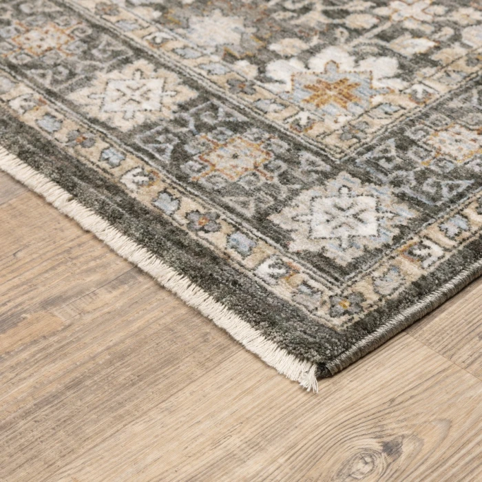 Oriental Weavers Area Rug Maharaja 071N1 Charcoal 2' 3" X  7' 6" Runner