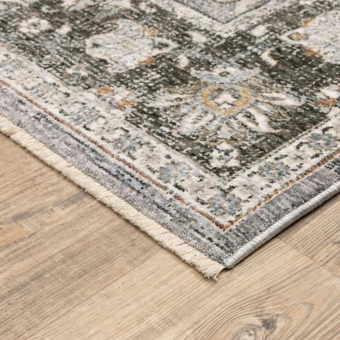 Oriental Weavers Area Rug Maharaja 091E1 Grey 6' 7" X  9' 6"
