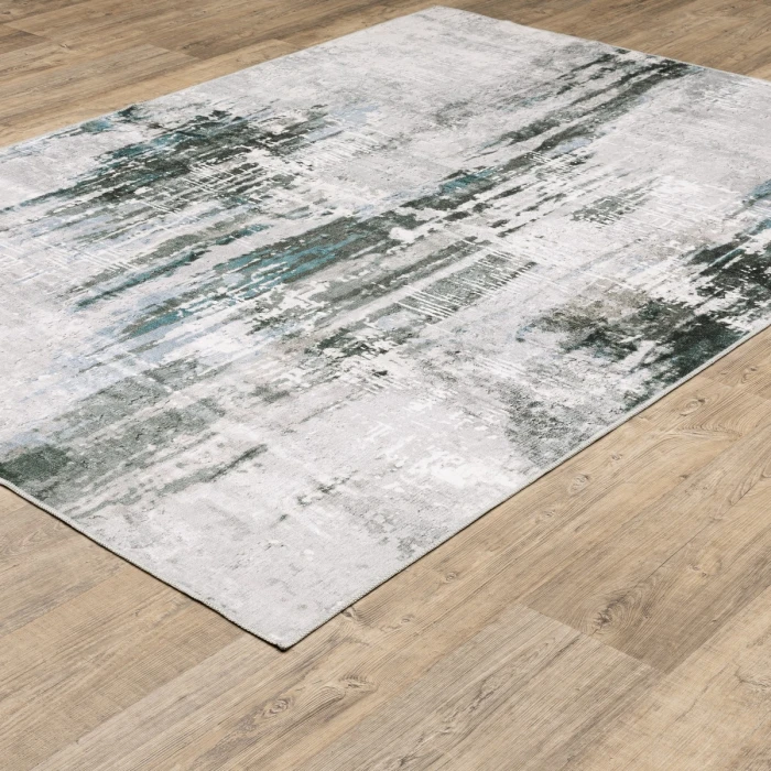 Oriental Weavers Area Rug Malibu MAL03 Grey 5' X  7'