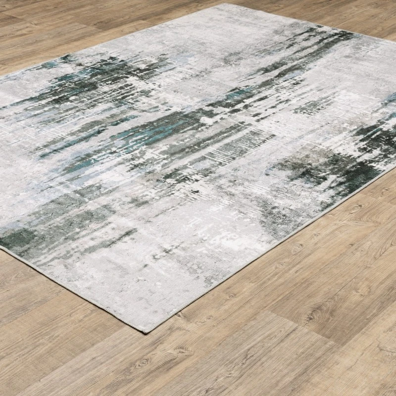Oriental Weavers Area Rug Malibu MAL03 Grey 5' X  7'
