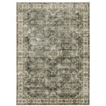 Oriental Weavers Malibu Mal04 Blue/ Beige Area Rug 2 ft. X 8 ft. Runner