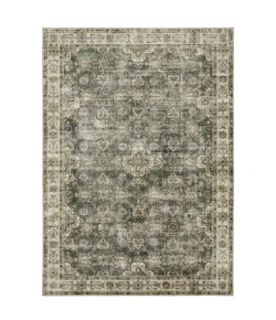 Oriental Weavers Malibu Mal04 Blue/ Beige Area Rug 5 ft. X 7 ft. Rectangle
