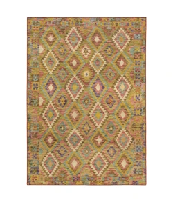 Oriental Weavers Malibu Mal07 Gold/ Multi Area Rug 2 ft. X 8 ft. Runner