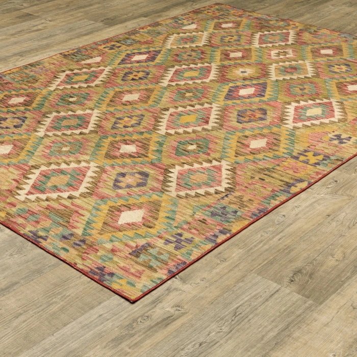 Oriental Weavers Area Rug Malibu MAL07 Gold 2' X  8' Runner