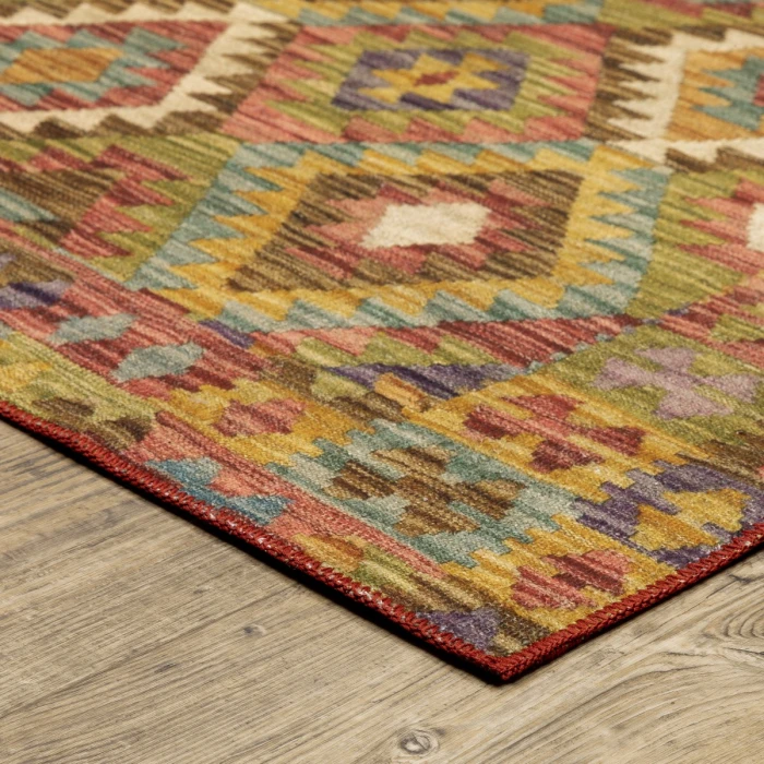 Oriental Weavers Area Rug Malibu MAL07 Gold 2' X  8' Runner