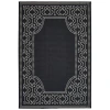 Oriental Weavers Marina 1247K Black/ Ivory Area Rug 3 ft. 7 in. X 5 ft. 6 in. Rectangle