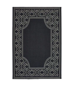 Oriental Weavers Marina 1247K Black/ Ivory Area Rug 7 ft. 10 in. X 10 ft. 10 in. Rectangle
