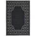 Oriental Weavers Marina 1247K Black/ Ivory Area Rug 7 ft. 10 in. X 10 ft. 10 in. Rectangle