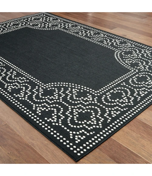 Oriental Weavers Area Rug Marina 1247K Black 7'10" X 10'10"