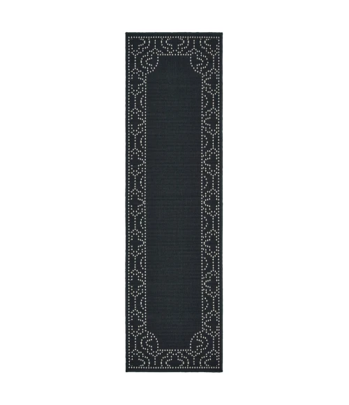 Oriental Weavers Area Rug Marina 1247K Black 7'10" X 10'10"
