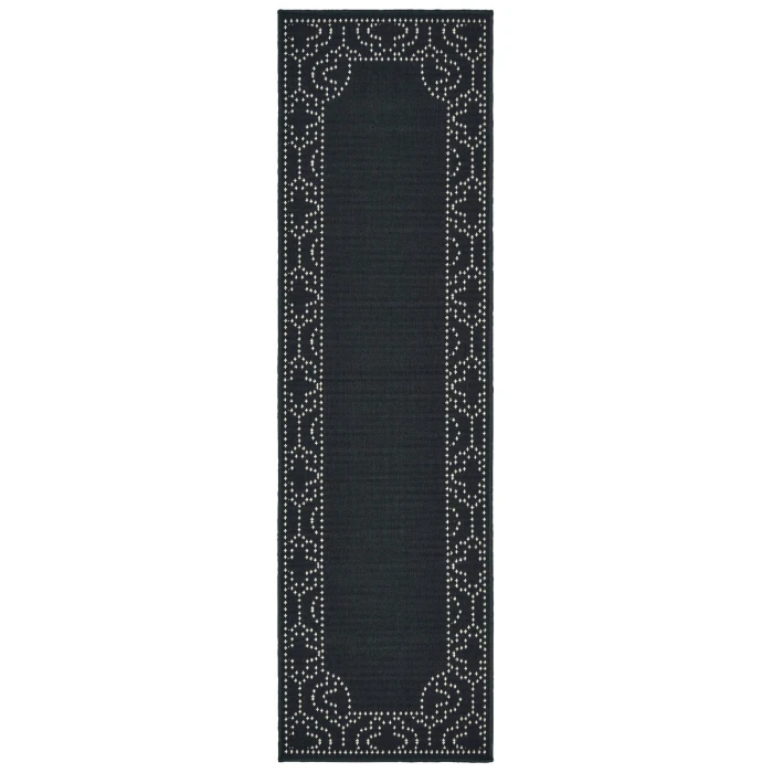 Oriental Weavers Area Rug Marina 1247K Black 2' 5" X  4' 5"
