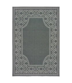 Oriental Weavers Marina 1247X Grey/ Ivory Area Rug 2 ft. 5 in. X 4 ft. 5 in. Rectangle