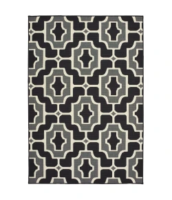 Oriental Weavers Marina 1491Z Black/ Grey Area Rug 6 ft. 7 in. X 9 ft. 6 in. Rectangle