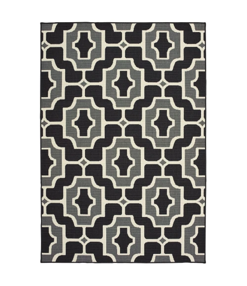 Oriental Weavers Area Rug Marina 1491Z Black 6' 7" X  9' 6"