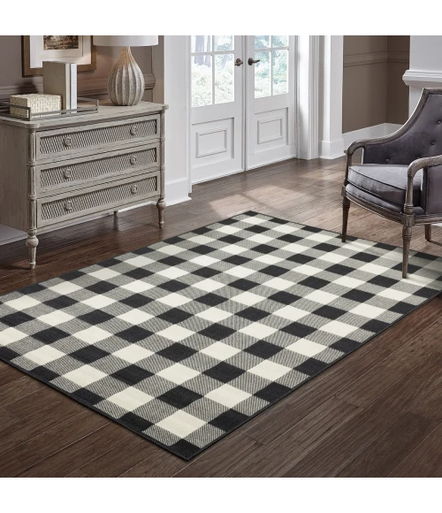 Oriental Weavers Area Rug Marina 1932K Black 2' 3" X  7' 6" Runner