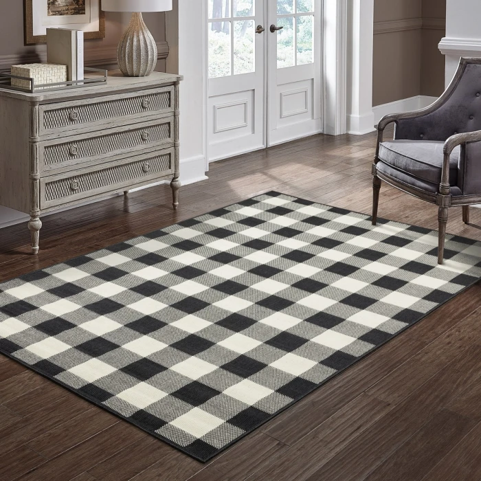 Oriental Weavers Area Rug Marina 1932K Black 2' 3" X  7' 6" Runner
