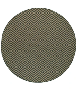 Oriental Weavers Marina 2335K Black/ Tan Area Rug 7 ft. 10 in. Round