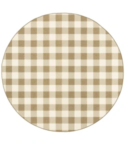 Oriental Weavers Marina 2598I Tan/ Ivory Area Rug 7 ft. 10 in. Round