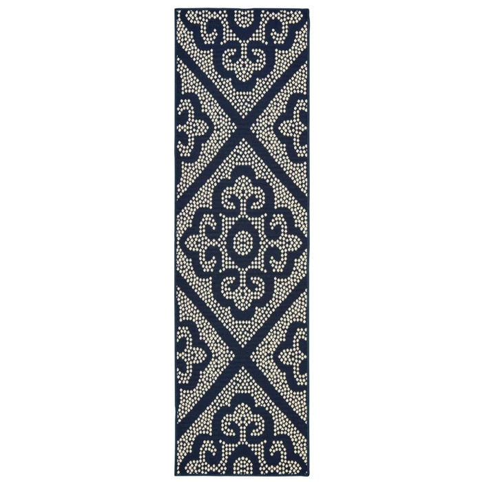 Oriental Weavers Area Rug Marina 3804B Navy 7'10" X 10'10"