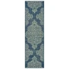Oriental Weavers Marina 5929B Navy/ Grey Area Rug 2 ft. 3 in. X 7 ft. 6 in. Runner