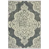 Oriental Weavers Marina 5929E Grey/ Ivory Area Rug 6 ft. 7 in. X 9 ft. 6 in. Rectangle
