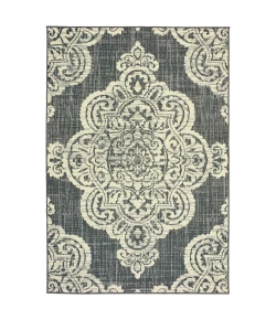 Oriental Weavers Marina 5929E Grey/ Ivory Area Rug 6 ft. 7 in. X 9 ft. 6 in. Rectangle