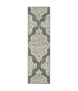 Oriental Weavers Marina 5929E Grey/ Ivory Area Rug 2 ft. 3 in. X 7 ft. 6 in. Runner