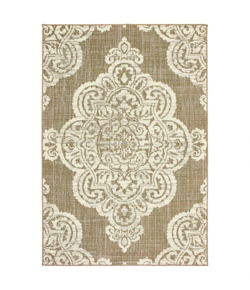 Oriental Weavers Area Rug Marina 5929J Tan 6' 7" X  9' 6"