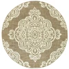 Oriental Weavers Marina 5929J Tan/ Ivory Area Rug 7 ft. 10 in. Round