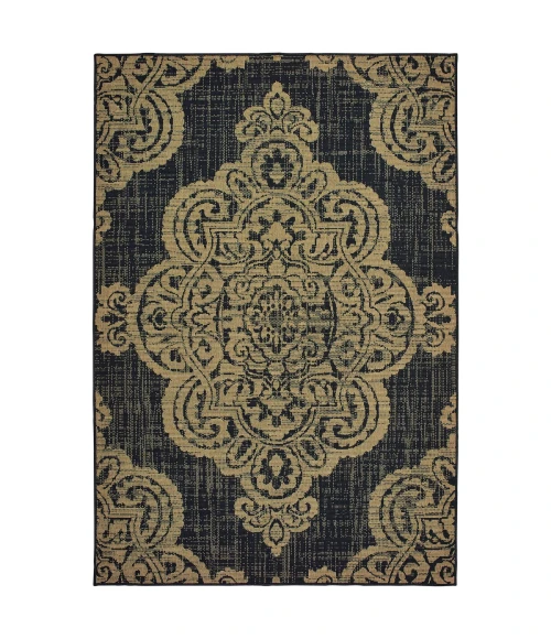 Oriental Weavers Area Rug Marina 5929K Black 6' 7" X  9' 6"