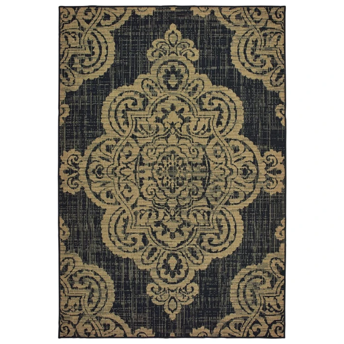 Oriental Weavers Area Rug Marina 5929K Black 3' 7" X  5' 6"
