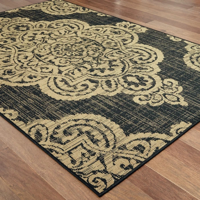 Oriental Weavers Area Rug Marina 5929K Black 3' 7" X  5' 6"
