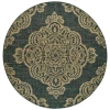 Oriental Weavers Marina 5929K Black/ Tan Area Rug 7 ft. 10 in. Round