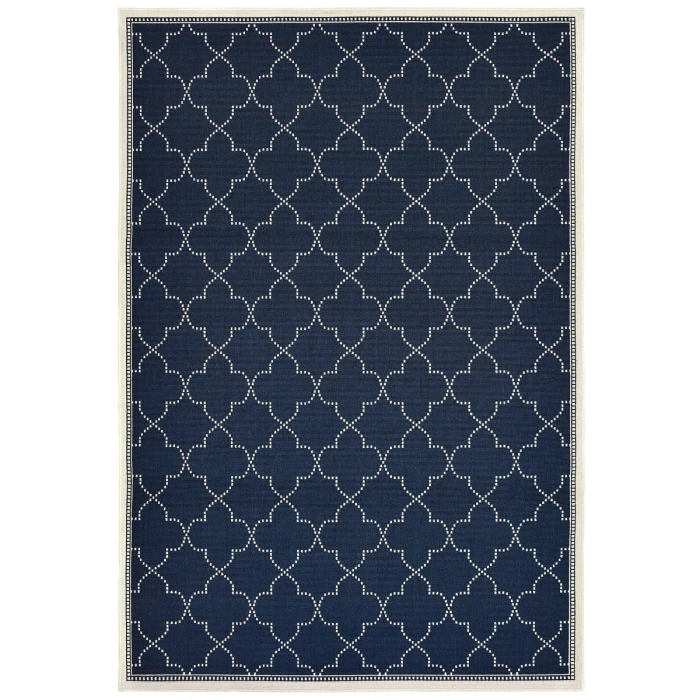 Oriental Weavers Area Rug Marina 6025P Navy 7'10" X 10'10"
