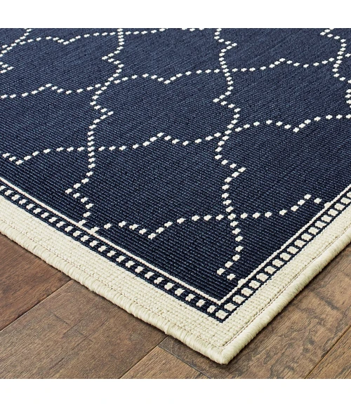 Oriental Weavers Area Rug Marina 6025P Navy 5' 3" X  7' 6"