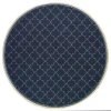 Oriental Weavers Marina 6025P Navy/ Ivory Area Rug 7 ft. 10 in. Round