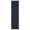 Oriental Weavers Marina 6025P Navy/ Ivory Area Rug 2 ft. 3 in. X 7 ft. 6 in. Runner