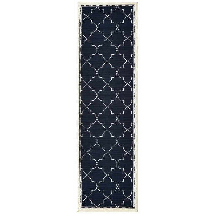 Oriental Weavers Area Rug Marina 6025P Navy 7'10" X 10'10"