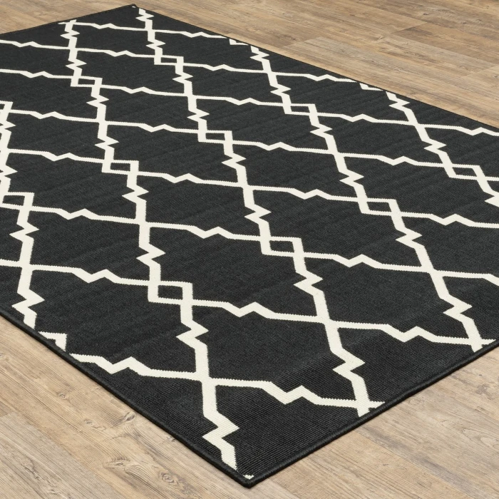 Oriental Weavers Area Rug Marina 7763K Black 2' 5" X  4' 5"