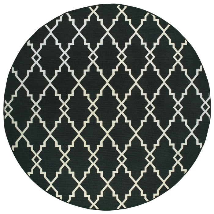 Oriental Weavers Area Rug Marina 7763K Black 2' 5" X  4' 5"