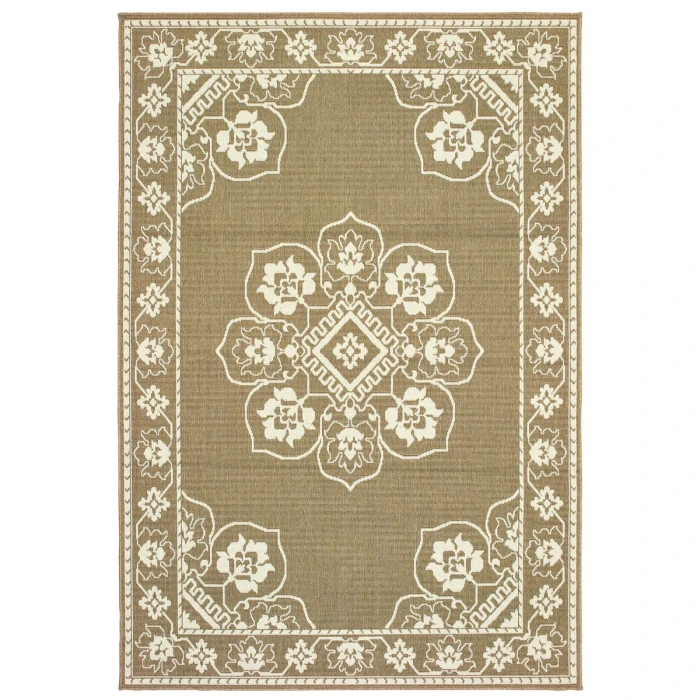 Oriental Weavers Area Rug Marina 7764J Tan 7'10" X 10'10"
