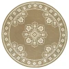 Oriental Weavers Marina 7764J Tan/ Ivory Area Rug 7 ft. 10 in. Round