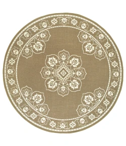 Oriental Weavers Marina 7764J Tan/ Ivory Area Rug 7 ft. 10 in. Round
