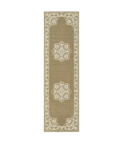 Oriental Weavers Marina 7764J Tan/ Ivory Area Rug 2 ft. 3 in. X 7 ft. 6 in. Runner