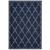 Oriental Weavers Marina 7765B Navy/ Ivory Area Rug 5 ft. 3 in. X 7 ft. 6 in. Rectangle